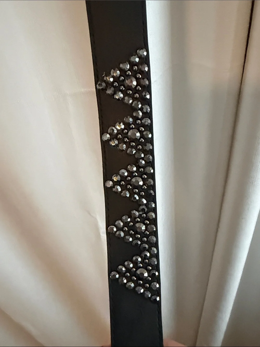 Women’s Black Studded Leather Belt